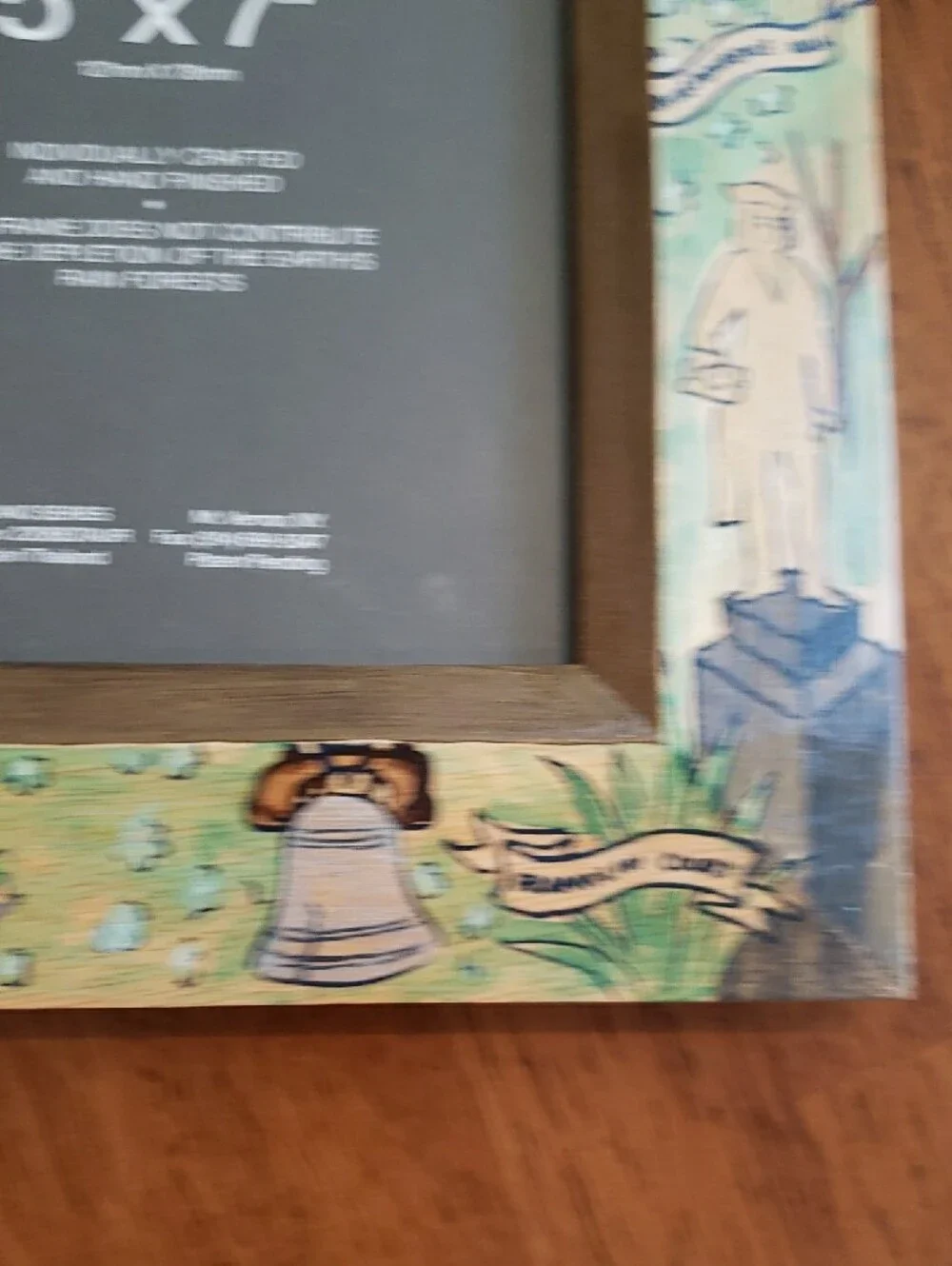 Philadelphia Milano Hand Painted Decorative Picture Frame Vintage Collectible